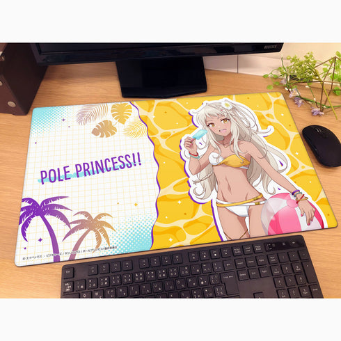 Pole Princess! newly drawn rubber mat (Saijo Lilia / swimsuit)