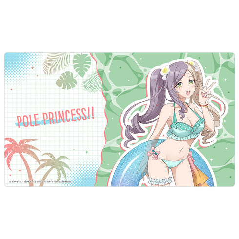 Pole Princess! newly drawn rubber mat (Mio Higashisaka / swimsuit)