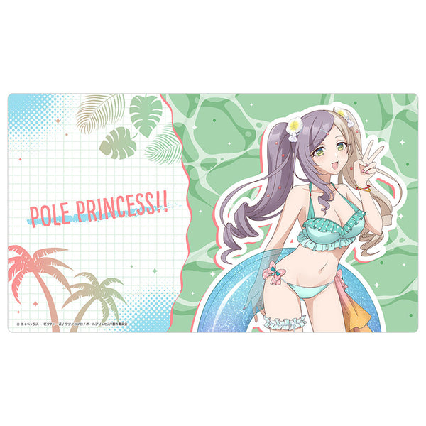 『ポールプリンセス!!』描き下ろしラバーマット(東坂ミオ/水着)