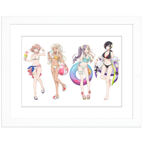 Pole Princess! newly drawn character fine graph (Galaxy Princess/Swimsuit)A4