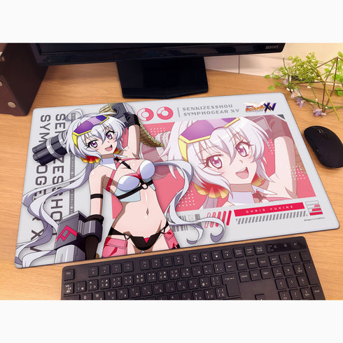 『戦姫絶唱シンフォギアXV』描き下ろしラバーマット(クリス/サイバーミリタリー)