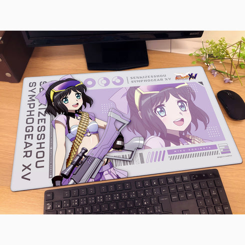 『戦姫絶唱シンフォギアXV』描き下ろしラバーマット(未来/サイバーミリタリー)