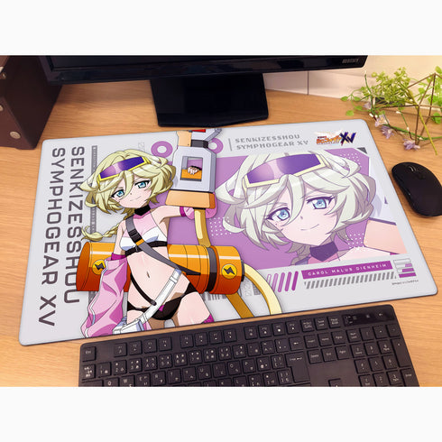 『戦姫絶唱シンフォギアXV』描き下ろしラバーマット(キャロル/サイバーミリタリー)