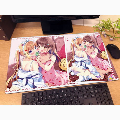 『ぱん先生』ラバーマット(晴夏&ここあ)