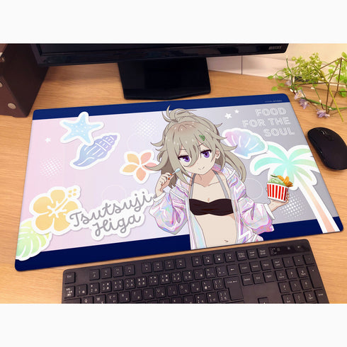 『日々は過ぎれど飯うまし』描き下ろしラバーマット(比嘉つつじ/水着)