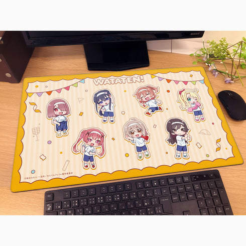 『私に天使が舞い降りた!プレシャス・フレンズ』ラバーマット(ミニキャラ/運動会)