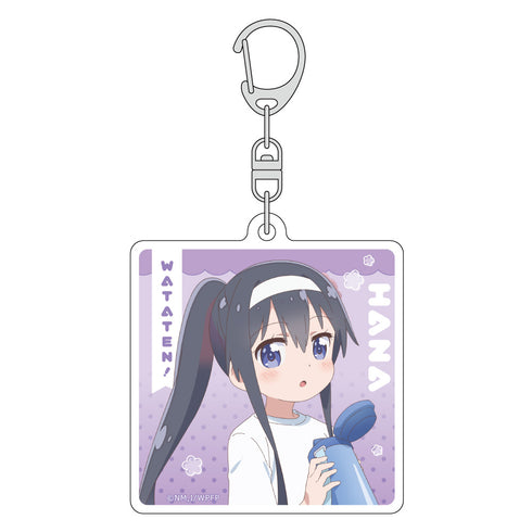"An Angel Has Descended Upon Me! Precious Friends" Original Illustration Acrylic Keychain (Hana Shirasaki / Sports Day)