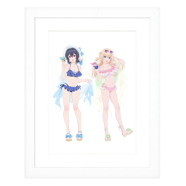 『クラスで2番目に可愛い女の子と友だちになった』描き下ろしキャラファイングラフ(水着)A4