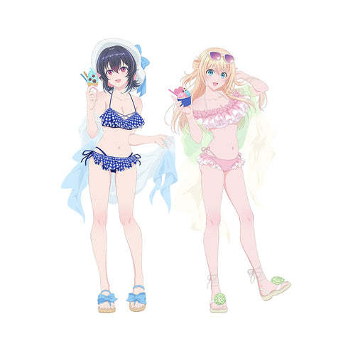 『クラスで2番目に可愛い女の子と友だちになった』描き下ろしキャラファイングラフ(水着)A4