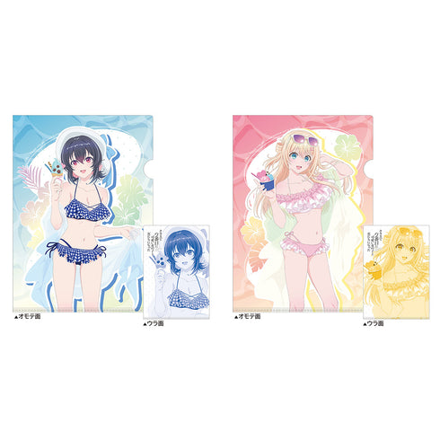 《和班上第二可爱的女孩成了朋友》全新绘制透明文件夹(天海夕/泳装)