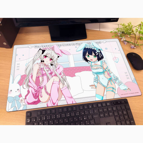 『となりの吸血鬼さん』描き下ろしラバーマット(ソフィー&灯/ゆめいろバニー)