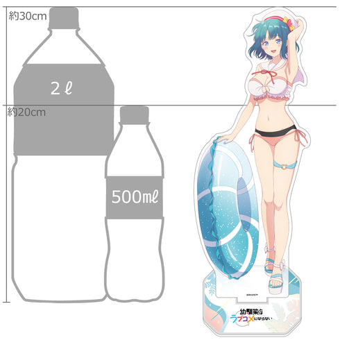 "You Can't Have a Romantic Comedy with a Childhood Friend" Exclusive Extra-Large Acrylic Stand (Mizumo Shio / Marine Sailor Swimsuit)