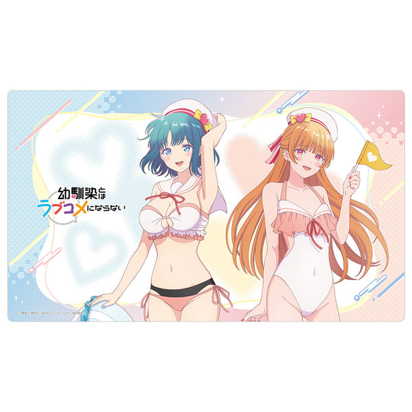 『幼馴染とはラブコメにならない』描き下ろしラバーマット(マリンセーラー水着)