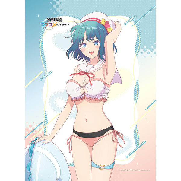 『幼馴染とはラブコメにならない』描き下ろしB2タペストリー(水萌汐/マリンセーラー水着)Wスエード