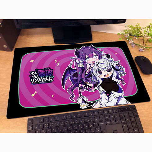 "YunYun Denpa Syndrome" Original Art Rubber Mat (Q-chan & YunYun)