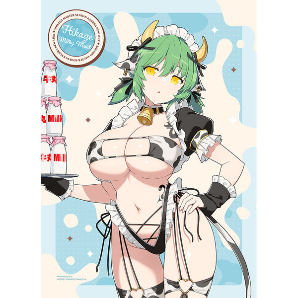 『シノビマスター 閃乱カグラ NEW LINK』描き下ろしB2タペストリー(日影/ミルキーメイド)Wスエード