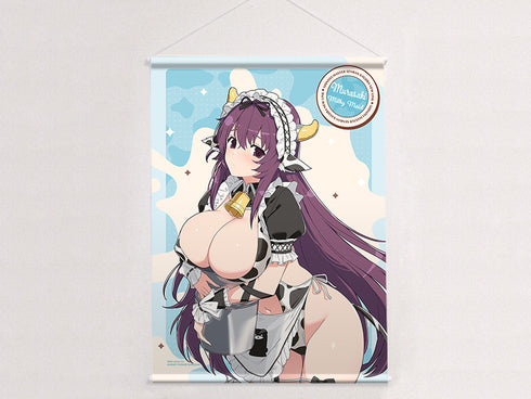 『シノビマスター 閃乱カグラ NEW LINK』描き下ろしB2タペストリー(紫/ミルキーメイド)Wスエード