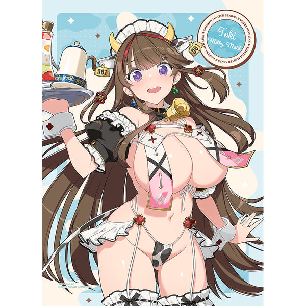 『シノビマスター 閃乱カグラ NEW LINK』描き下ろしB2タペストリー(鴇/ミルキーメイド)Wスエード
