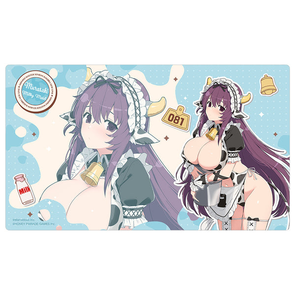 『シノビマスター 閃乱カグラ NEW LINK』描き下ろしラバーマット(紫/ミルキーメイド)