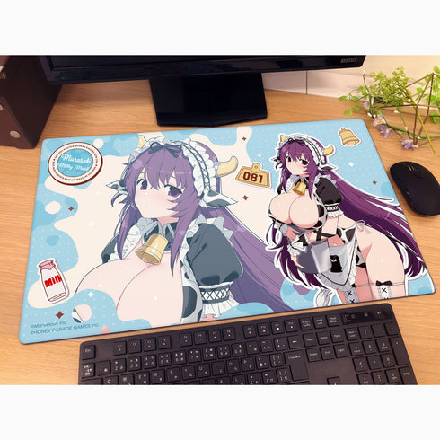 『シノビマスター 閃乱カグラ NEW LINK』描き下ろしラバーマット(紫/ミルキーメイド)