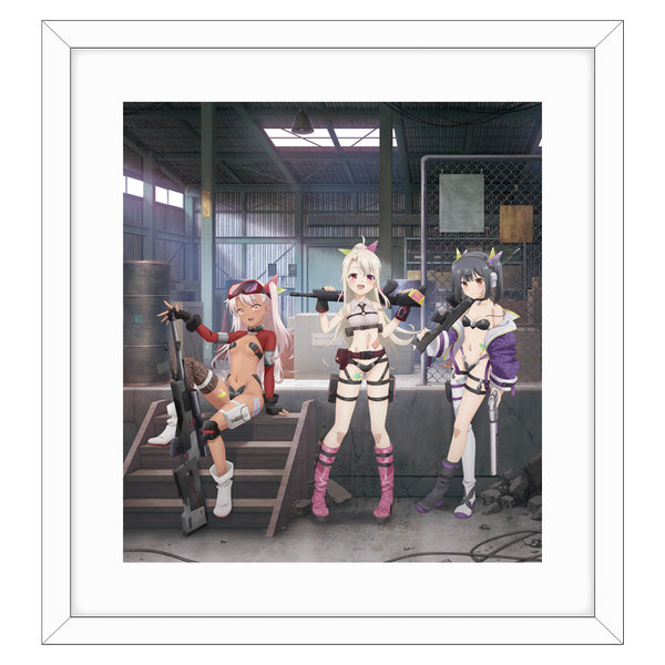 『Fate/kaleid liner プリズマ☆イリヤ Licht 名前の無い少女』描き下ろし複製原画(イリヤ&美遊&クロエ/ミリタリー)