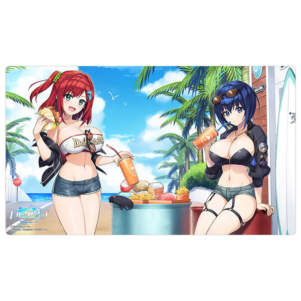『ドルフィンウェーブ』描き下ろしラバーマット(咲宮 入華&都条 みちる/コーストライディング)