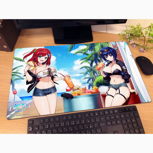 《海豚之波》全新绘制橡胶垫(咲宫入华&都条美知留/海岸冲浪)