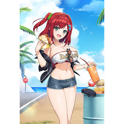 《海豚之浪》全新绘制枕套封面(咲宫入华/海岸骑行)
