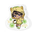 "There Are Too Many Losing Heroines!" Die-Cut Acrylic Block (Salt-Roasted Lemon / Furries Hoodie)