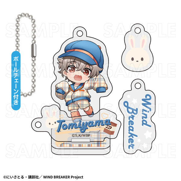 『WIND BREAKER』チェックセーラー アクリルスタンドキーホルダー 兎耳山丁子