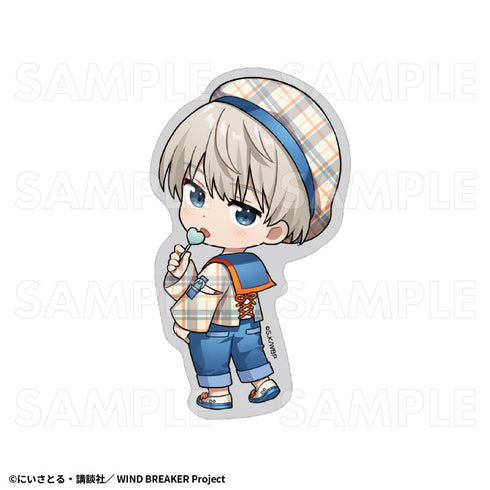 『WIND BREAKER』チェックセーラー ステッカー 梶蓮【202512再販】