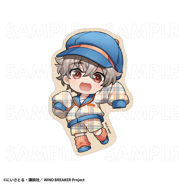 『WIND BREAKER』チェックセーラー ステッカー 兎耳山丁子【202512再販】