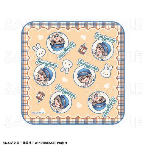 『WIND BREAKER』チェックセーラー ハンドタオル 兎耳山丁子