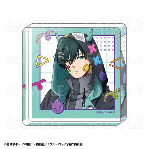 『ブルーロック』でびデコパーカー ミニアクリルブロック 糸師凛