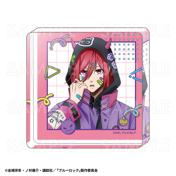 『ブルーロック』でびデコパーカー ミニアクリルブロック 千切豹馬