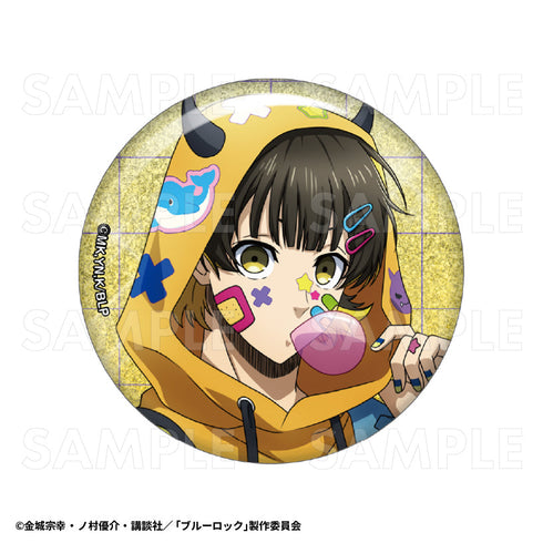 『ブルーロック』でびデコパーカー トレーディンググリッター缶バッジ【BOX】