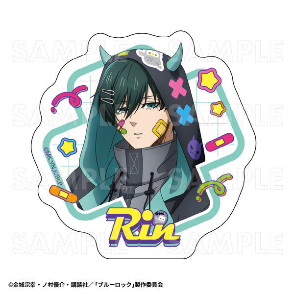 『ブルーロック』でびデコパーカー ダイカットステッカー 糸師凛