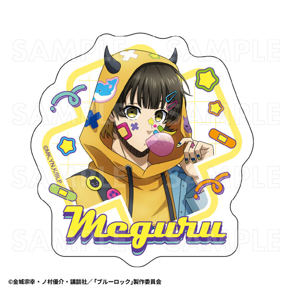 『ブルーロック』でびデコパーカー ダイカットステッカー 蜂楽廻