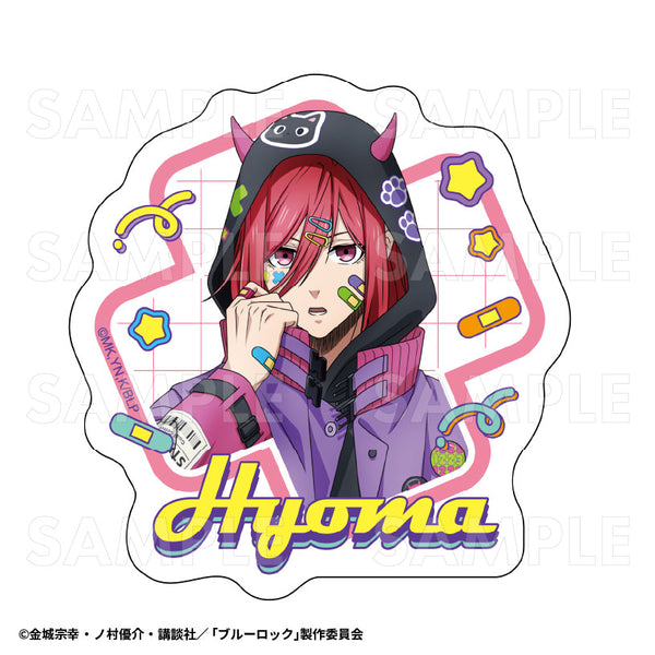 『ブルーロック』でびデコパーカー ダイカットステッカー 千切豹馬