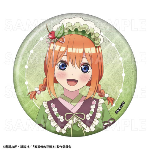 『五等分の花嫁*』和パフェドレスVer. 76mmグリッター缶バッジ 中野四葉