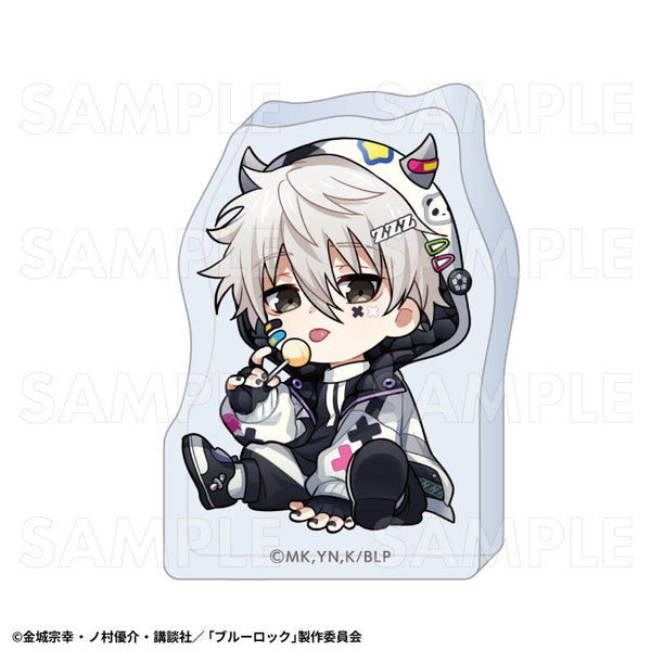『ブルーロック』でびデコパーカー ちびキャラVer. アクリルブロック 凪誠士郎