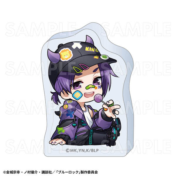 『ブルーロック』でびデコパーカー ちびキャラVer. アクリルブロック 御影玲王