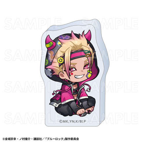 『ブルーロック』でびデコパーカー ちびキャラVer. アクリルブロック 士道龍聖