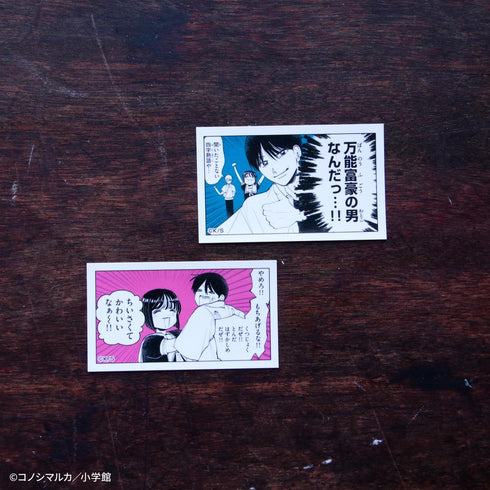 『【写らナイんです】』ゆるコマステッカーセット2枚:橘みちる&日下輝雄