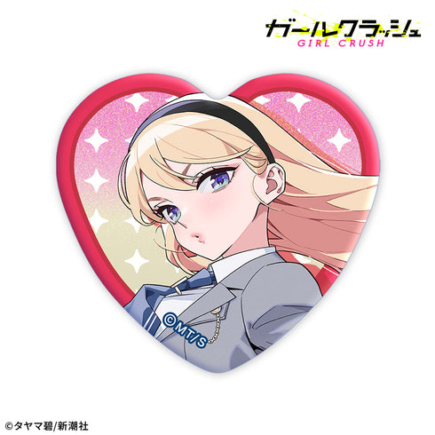 『ガールクラッシュ』トレーディングホログラムハート型缶バッジ【BOX】