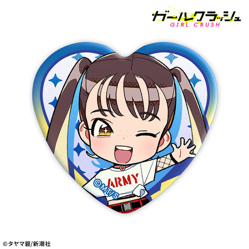 『ガールクラッシュ』トレーディングホログラムハート型缶バッジ【BOX】