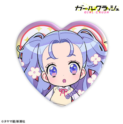 『ガールクラッシュ』トレーディングホログラムハート型缶バッジ【BOX】