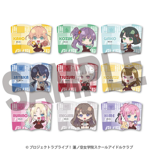 『ラブライブ!蓮ノ空女学院スクールアイドルクラブ×石川県立図書館』TRブック型缶バッジ(全9種)【BOX】