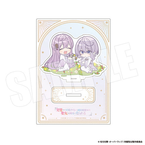 『完璧すぎて可愛げがないと婚約破棄された聖女は隣国に売られる』アクリルスタンド 3 フィリア&ミア(お花畑)