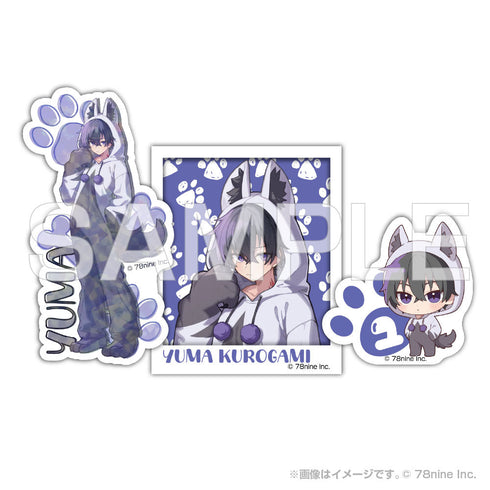 『俺クロ』憑かれた俺と黒神心霊相談所 アニマル着ぐるみ トレーディングステッカー3枚セット(全12種セット)【BOX】